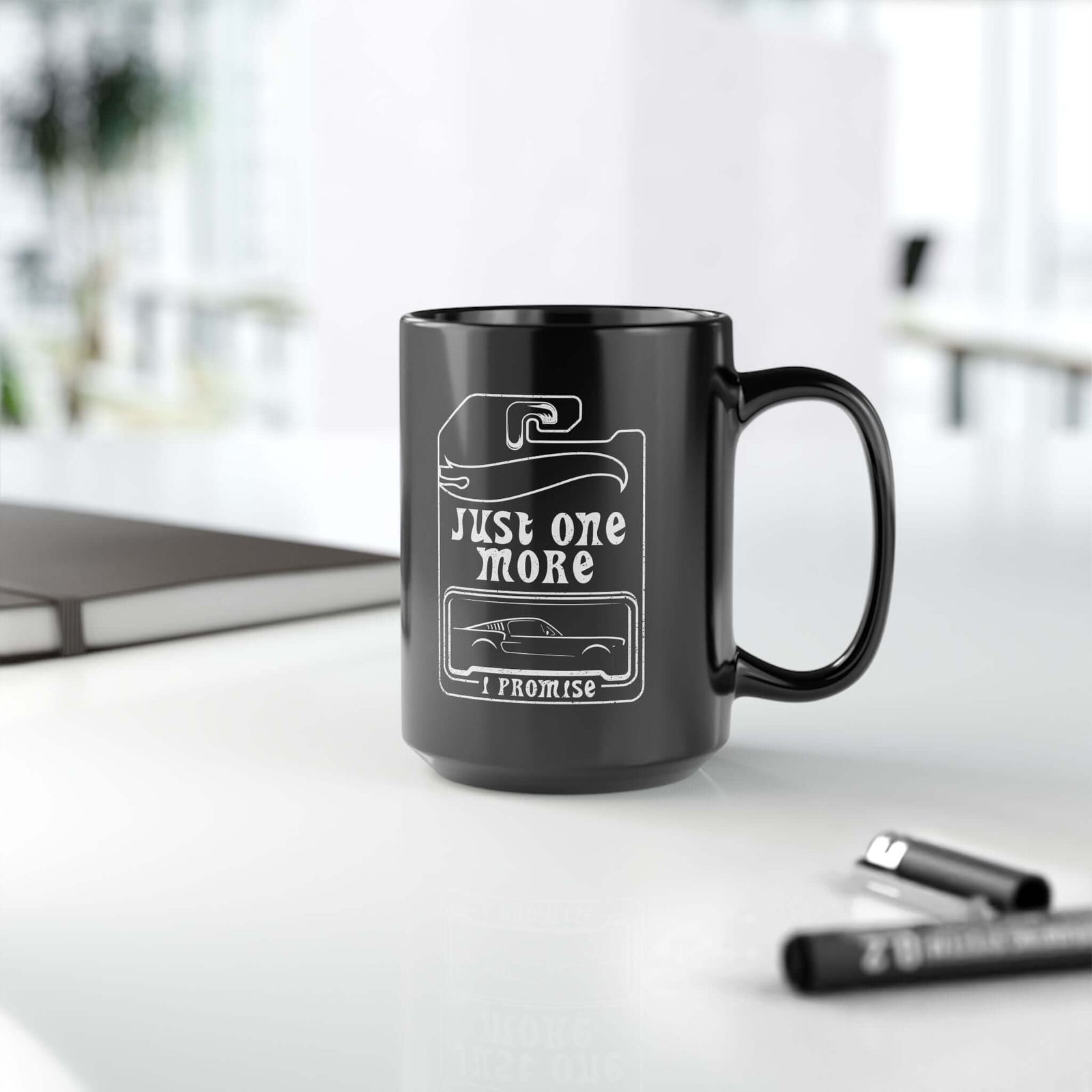 Funny just one more car mug - car collector coffee gift