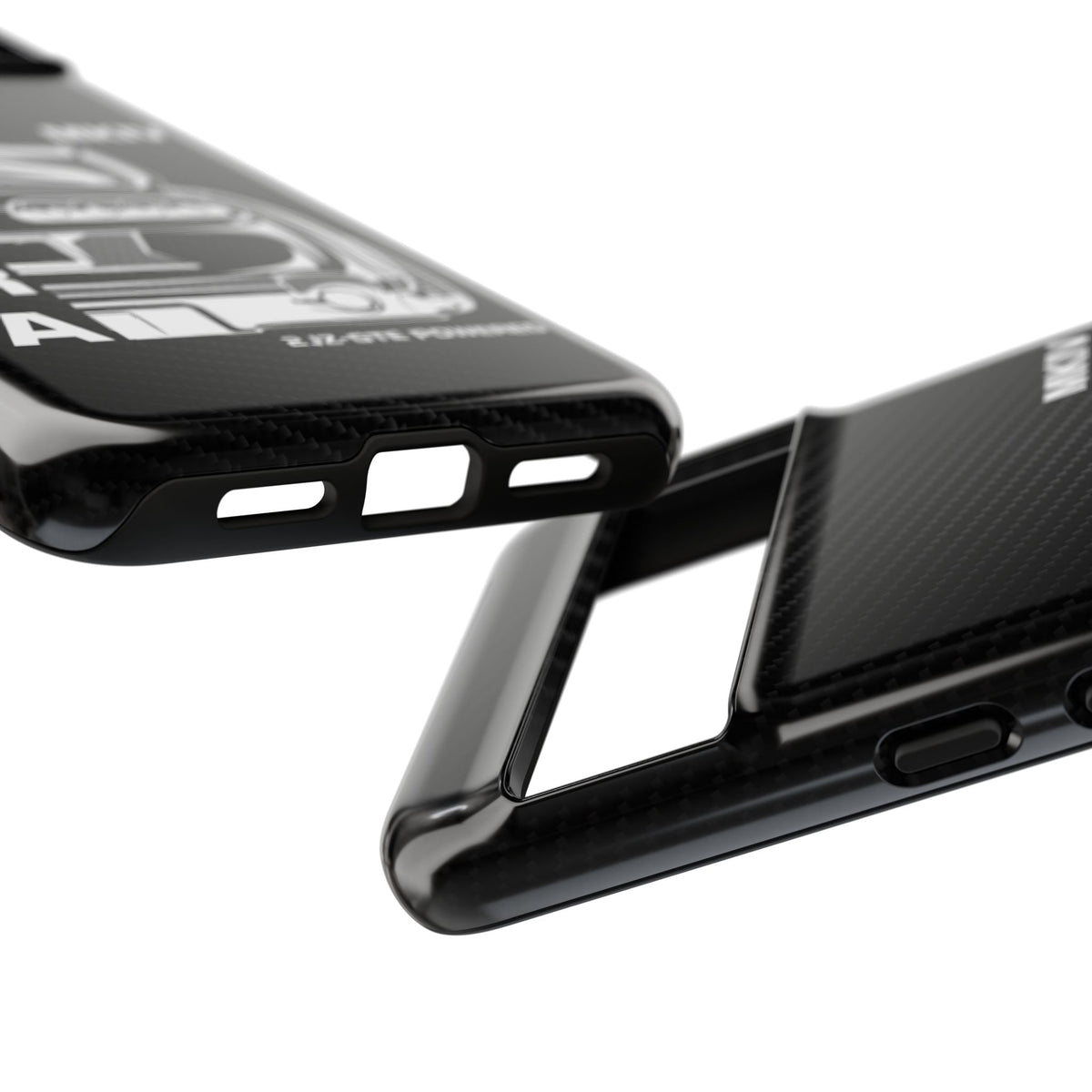 JDM Back View Tough Phone Case - Google Pixel 8 Pro, glossy, edge and port close-up