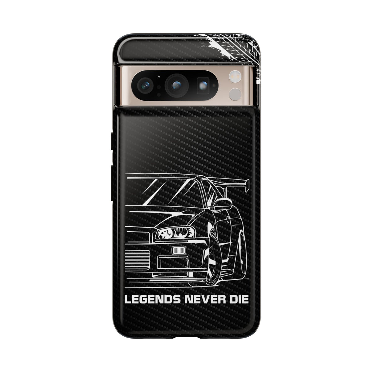 JDM Legends Never Die Tough Phone Case - Google Pixel 8 Pro, glossy, front view