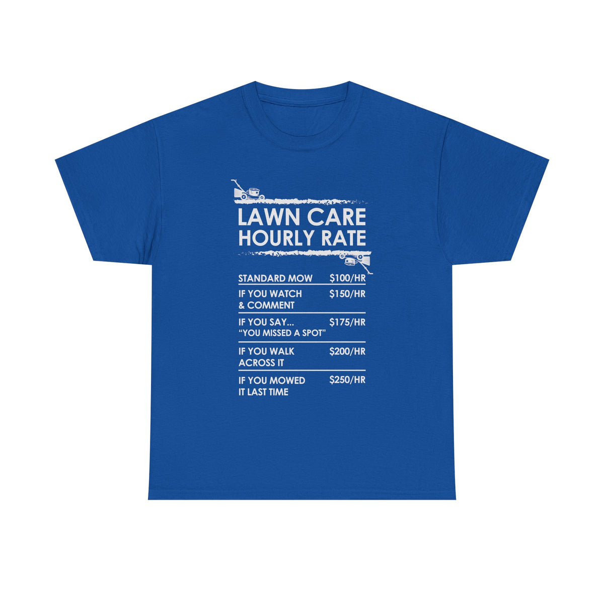 Lawn Care Hourly Rate - Grey