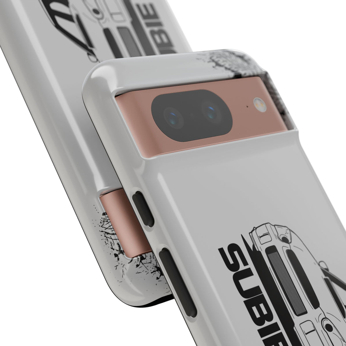 JDM Gang Tough Phone Case - Google Pixel 8, glossy, camera cutout close-up