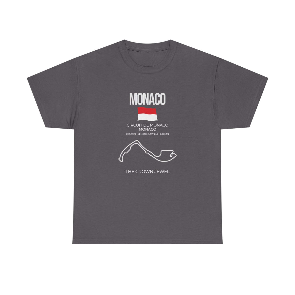 Monaco Race Track T-Shirt shirt back view - car enthusiast tee