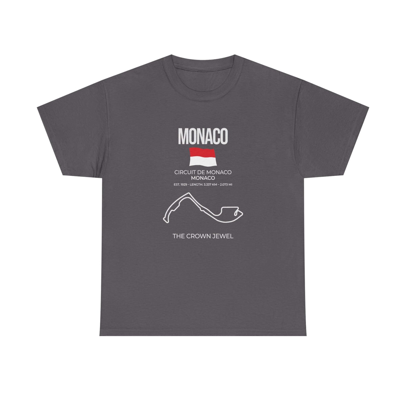 Monaco Race Track T-Shirt shirt back view - car enthusiast tee