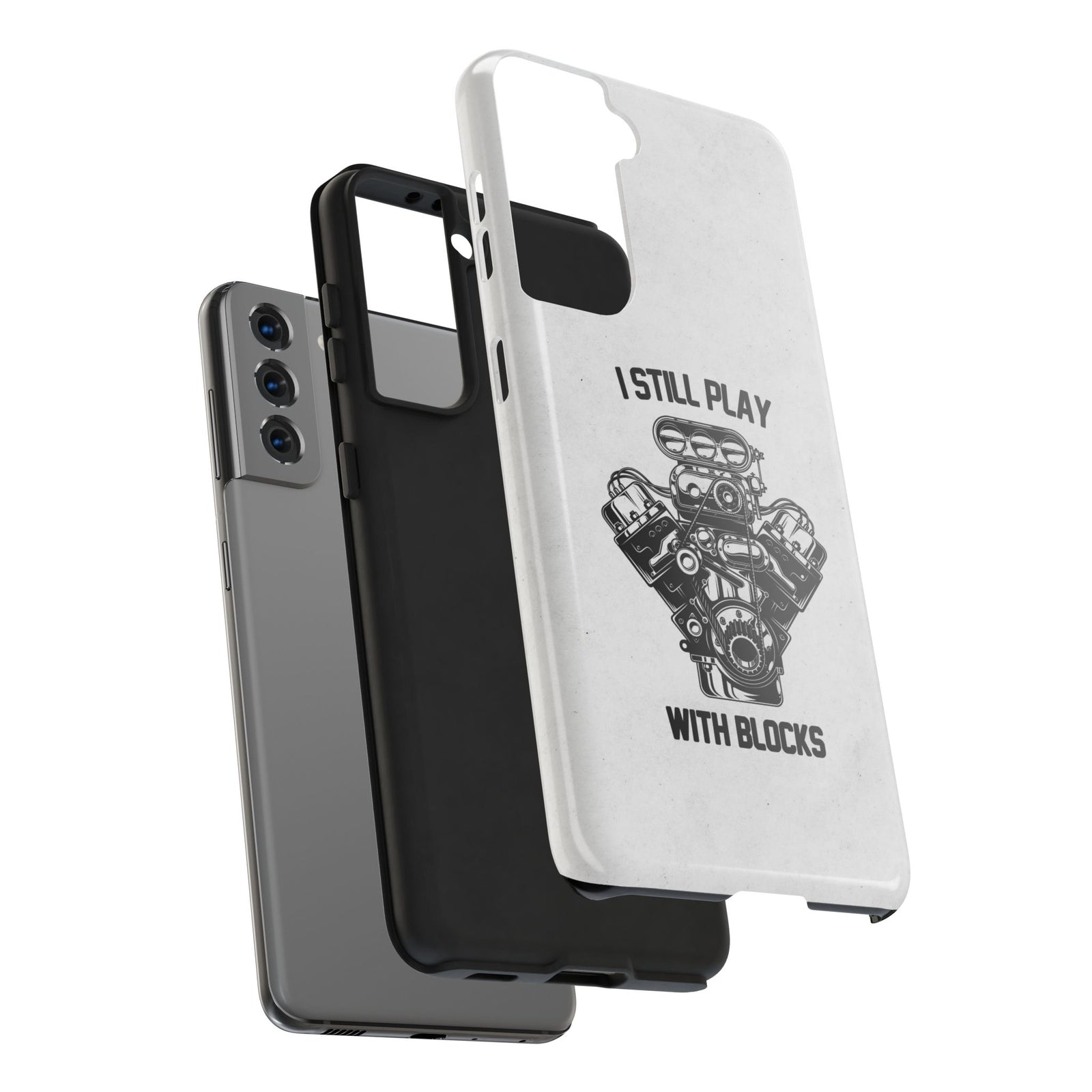 I Still Play with Blocks Engine Swap Tough Phone Case | Car Mechanic Gift