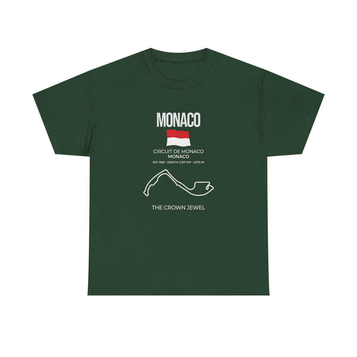 Monaco Race Track T-Shirt shirt color variant - car guy gift