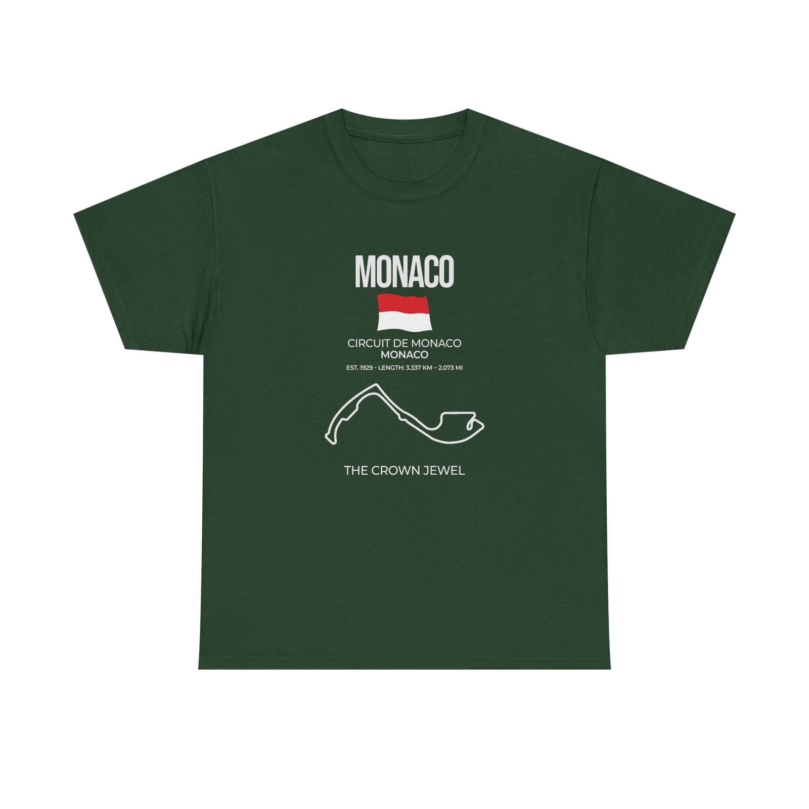 Monaco Race Track T-Shirt shirt color variant - car guy gift
