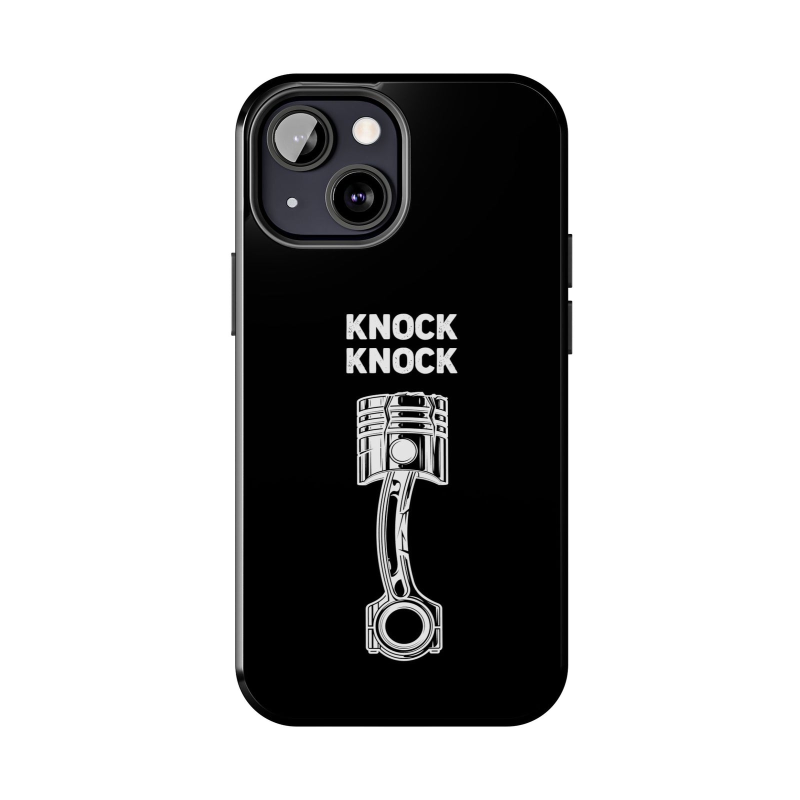 Knock Knock Broken Piston Phone Case | Funny Mechanic Car Guy Gift