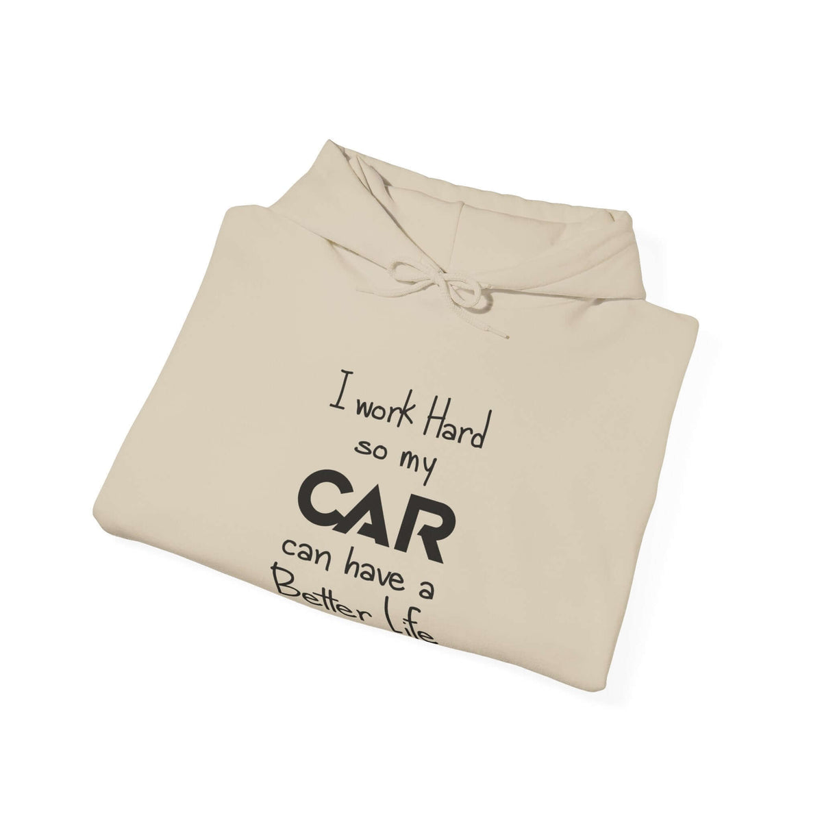 Work hard car hoodie - funny automotive sweatshirt for car lovers