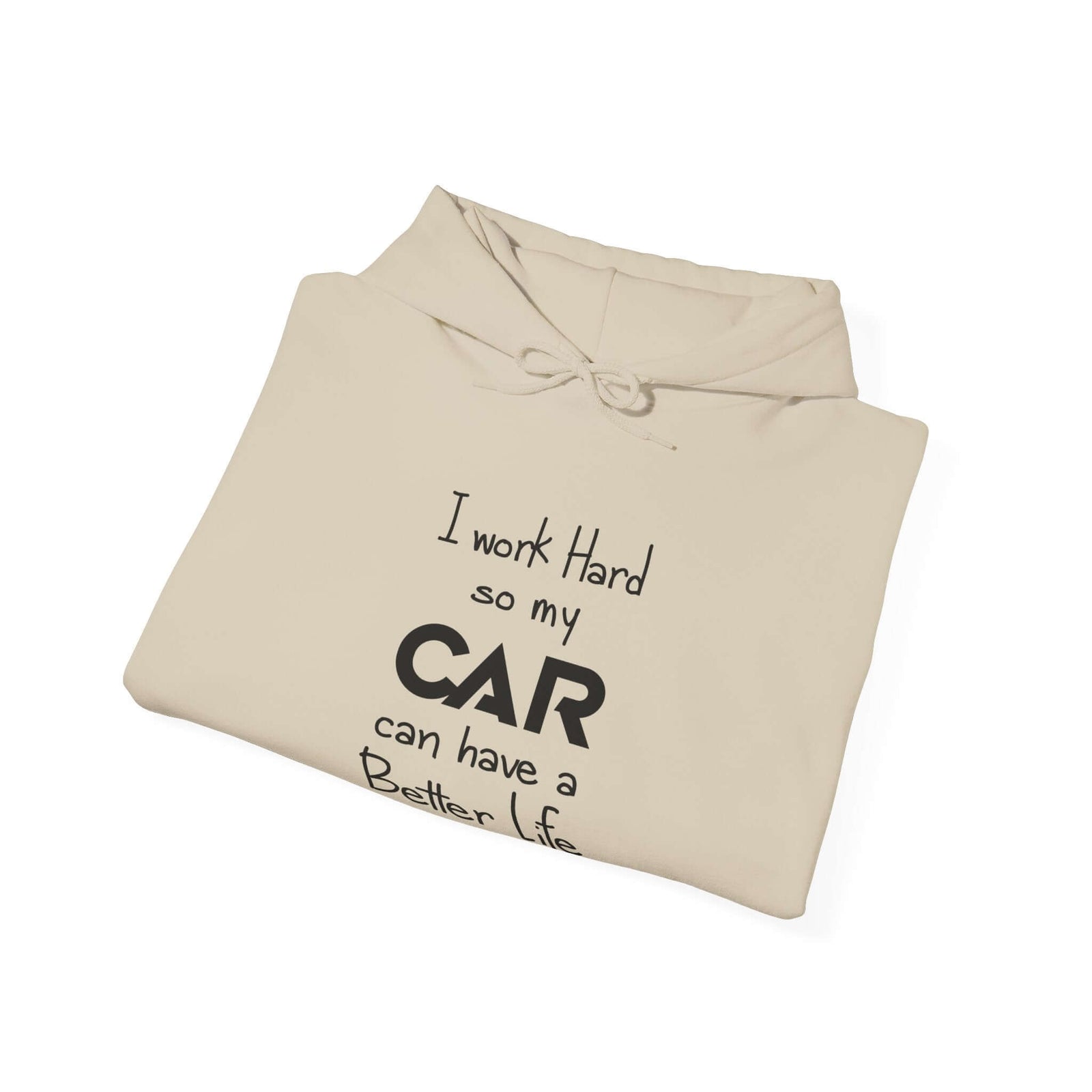 Work hard car hoodie - funny automotive sweatshirt for car lovers