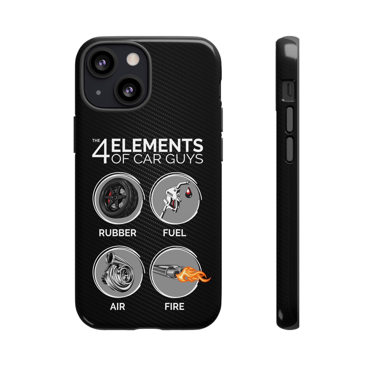 The 4 Elements of Car Guys Tough Phone Case | Funny Car Lover Gift