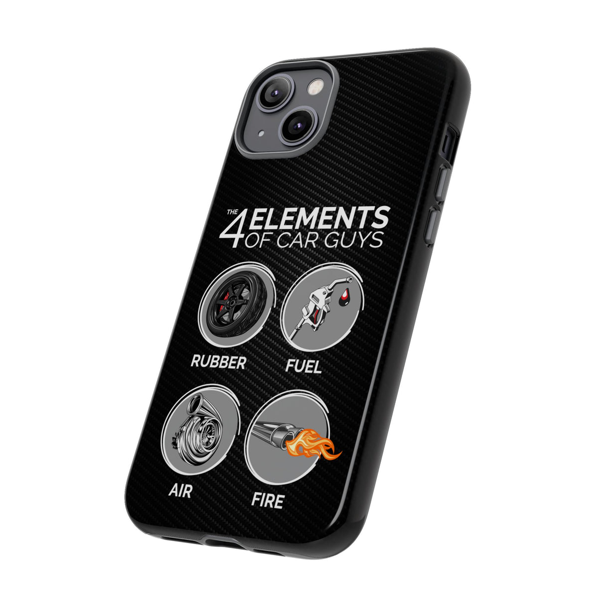 The 4 Elements of Car Guys Tough Phone Case | Funny Car Lover Gift