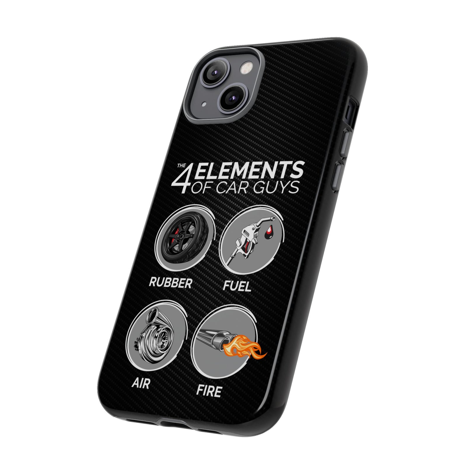 The 4 Elements of Car Guys Tough Phone Case | Funny Car Lover Gift
