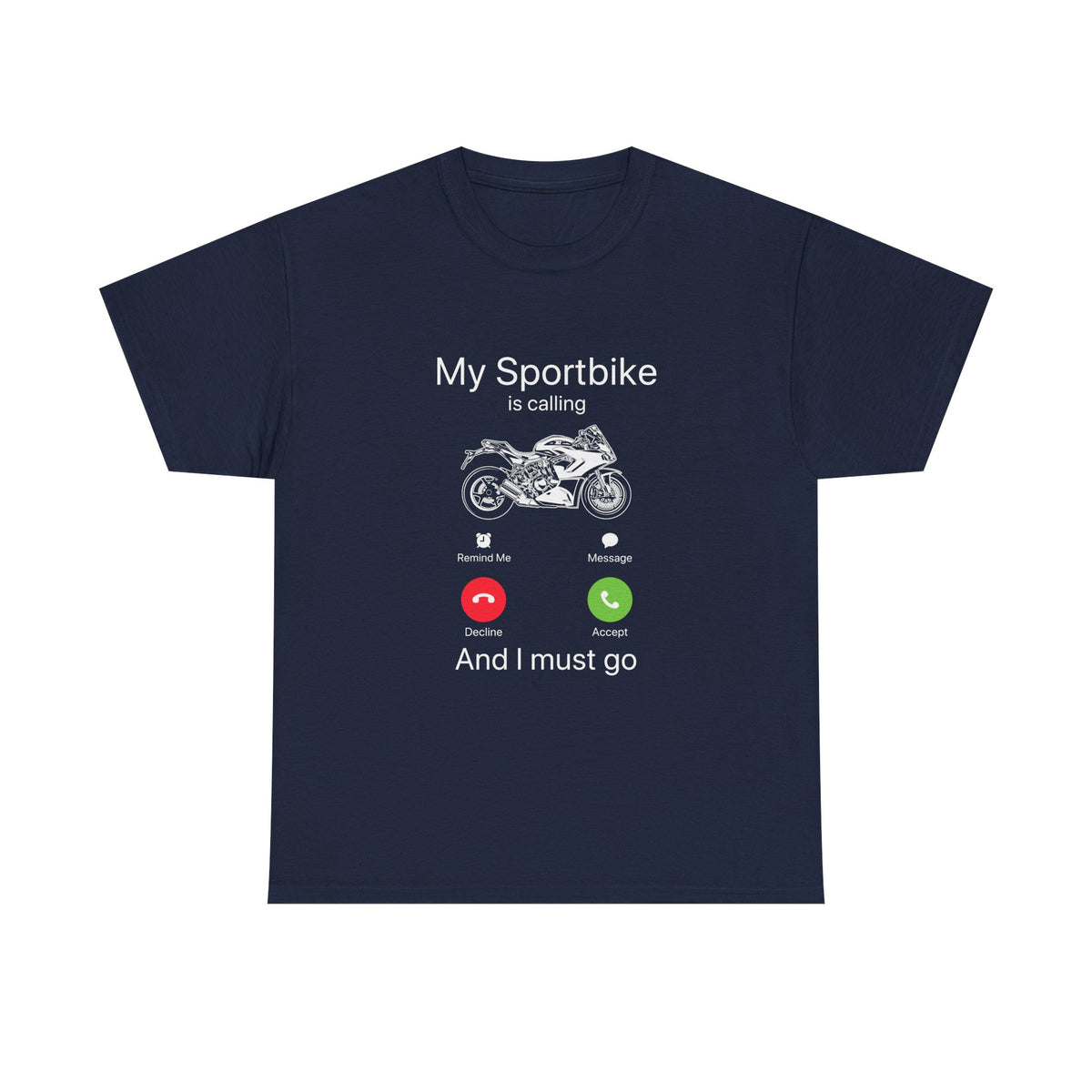 My Sportbike is Calling t-shirt - purple sportbike tee - motorcycle enthusiast apparel