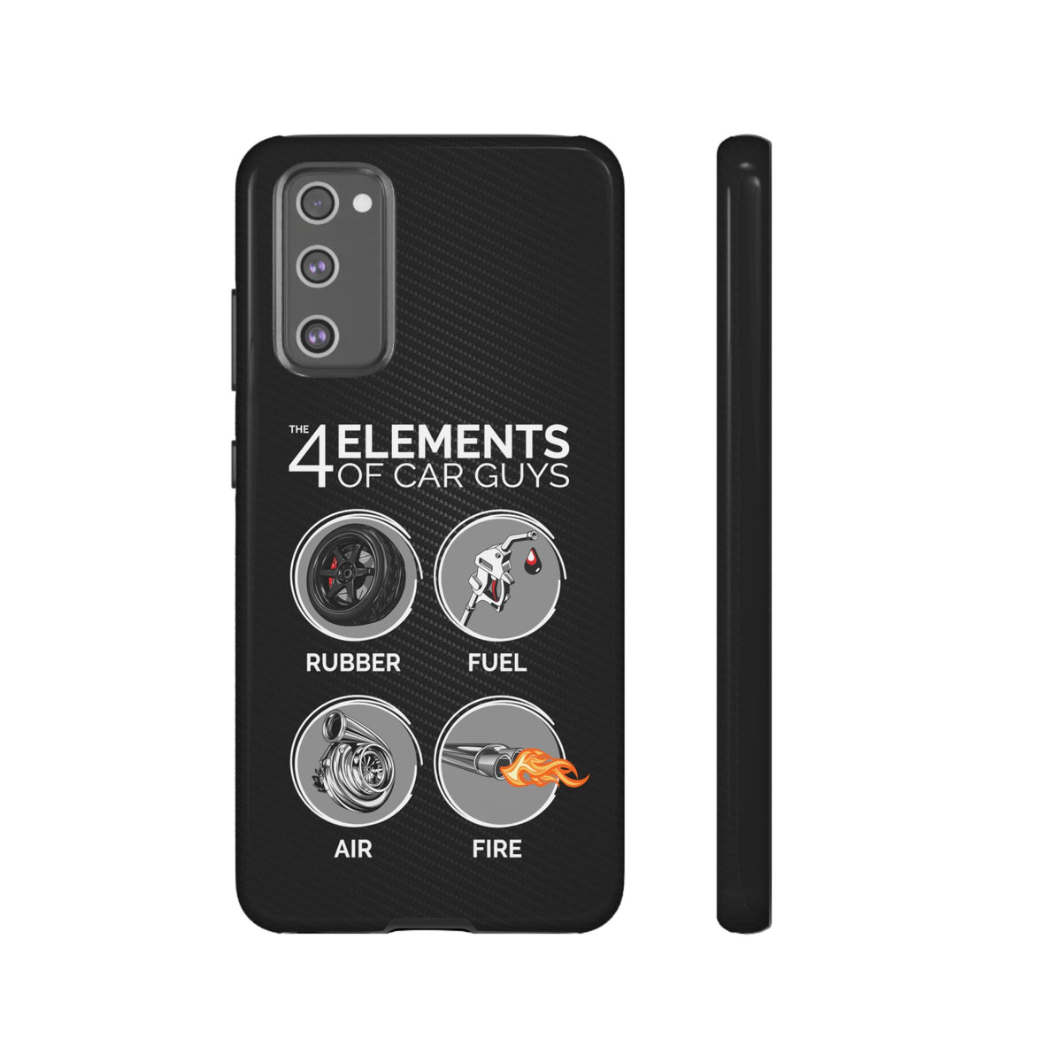 The 4 Elements of Car Guys Tough Phone Case | Funny Car Lover Gift