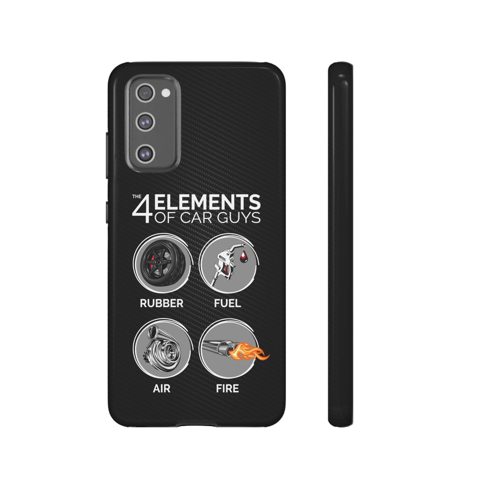 The 4 Elements of Car Guys Tough Phone Case | Funny Car Lover Gift