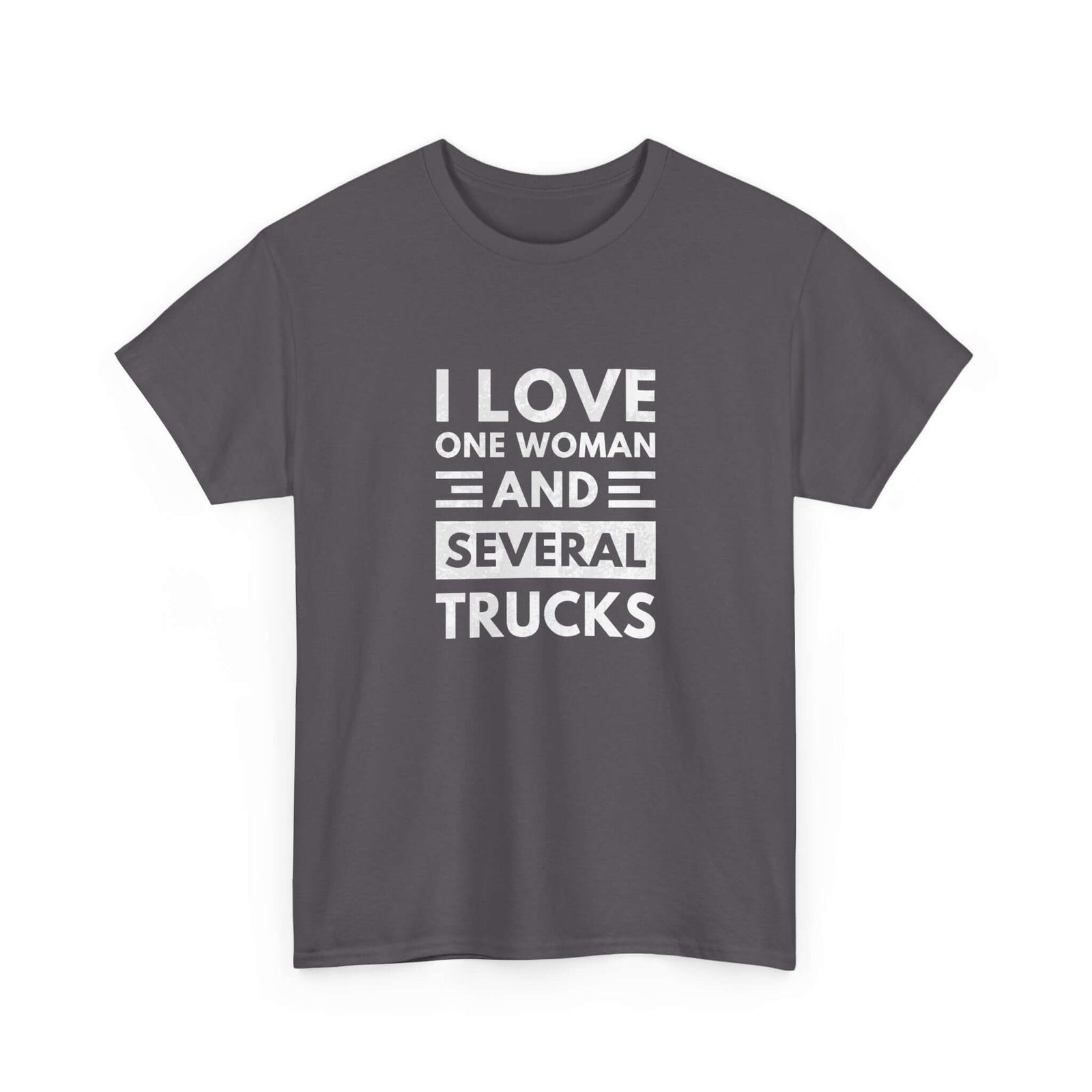 I Love One Woman and Several Trucks T-Shirt | Funny Trucker Gift