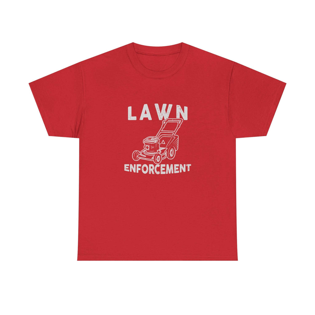 Lawn Enforcement T-Shirt tee front view - gearhead gift