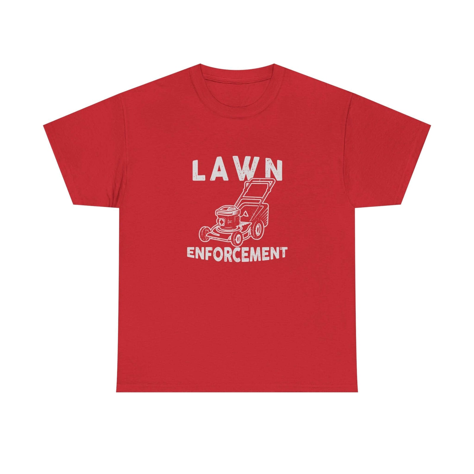 Lawn Enforcement T-Shirt tee front view - gearhead gift