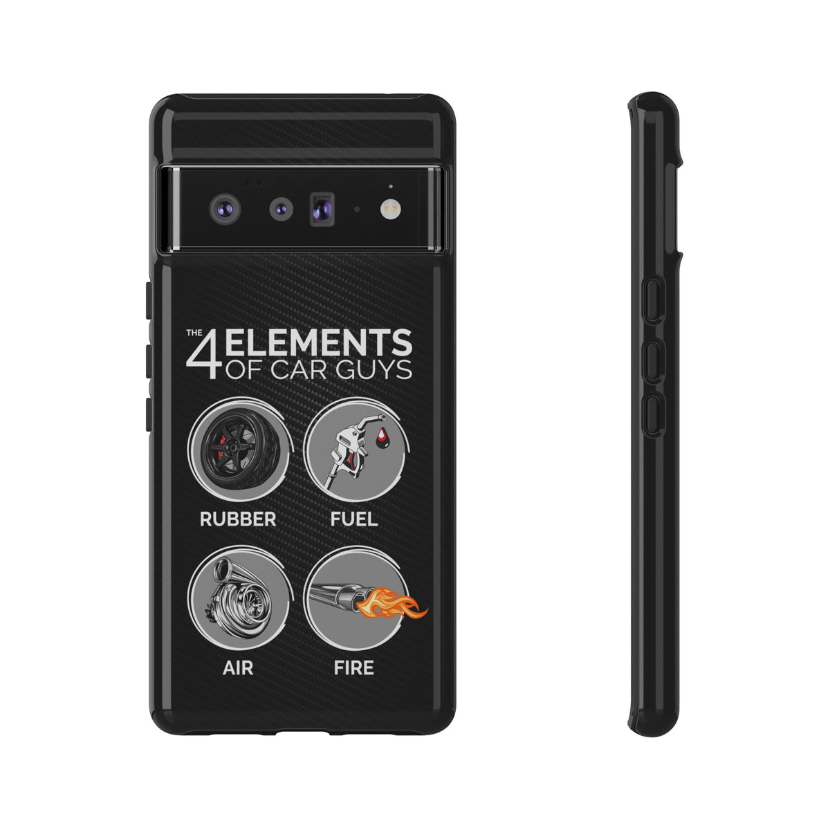 The 4 Elements of Car Guys Tough Phone Case | Funny Car Lover Gift