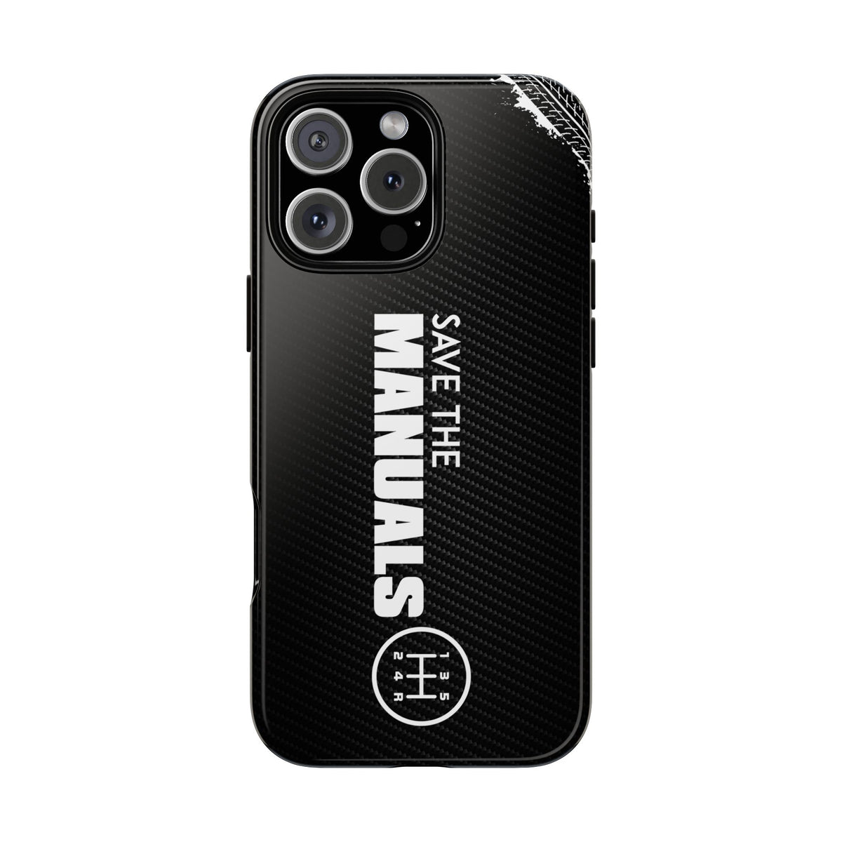 Save The Manuals Tough Phone Case | Manual Transmission Car Guy Gift