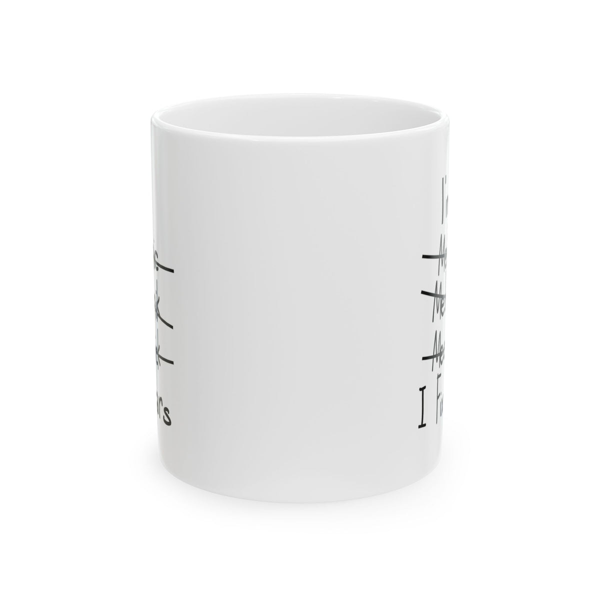 I Fix Cars Coffee Mug - 11oz white coffee mug, front view with print on both sides