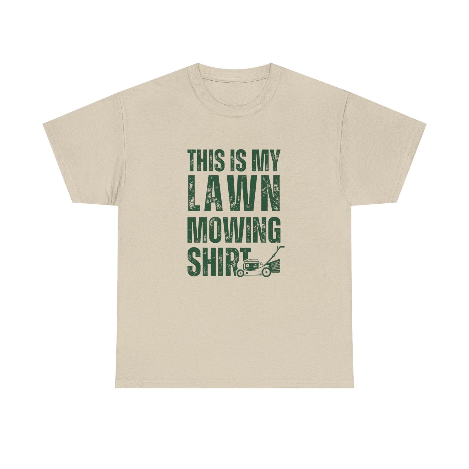 This Is My Lawn Mowing Shirt back view - funny yard care shirt