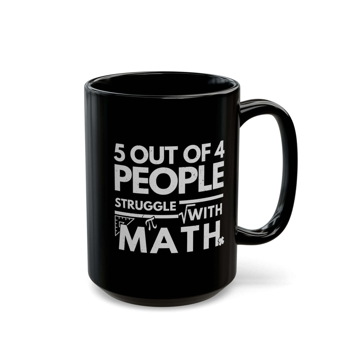 5 Out of 4 People Struggle With Math Coffee Mug ceramic mug - unique gift for car lovers