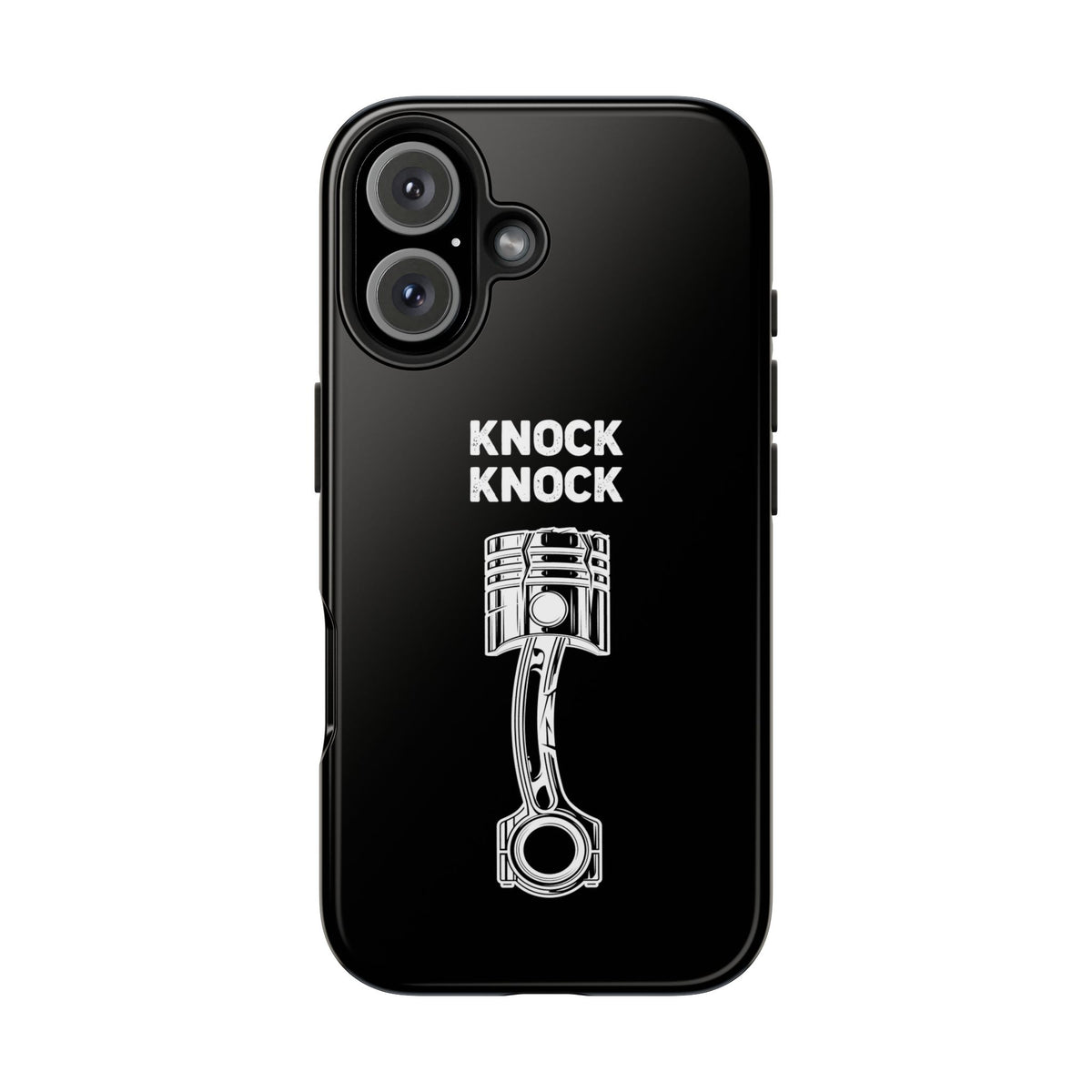 Knock Knock Broken Piston Phone Case | Funny Mechanic Car Guy Gift