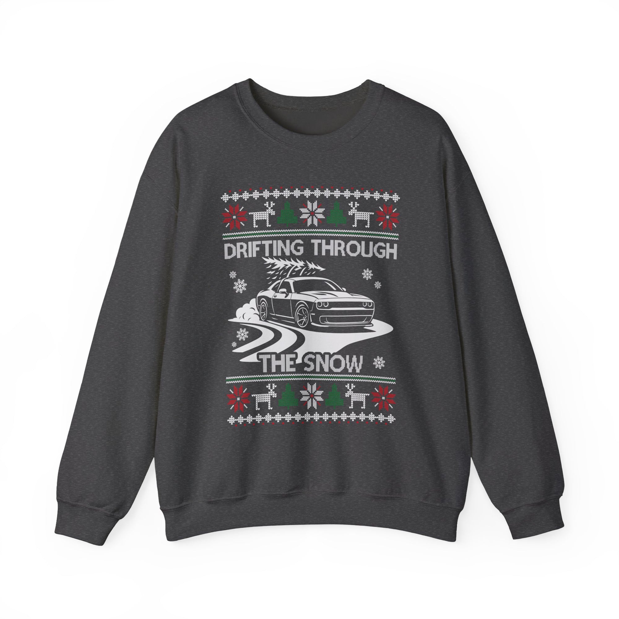 Custom Car Drifting Through the Snow Sweatshirt