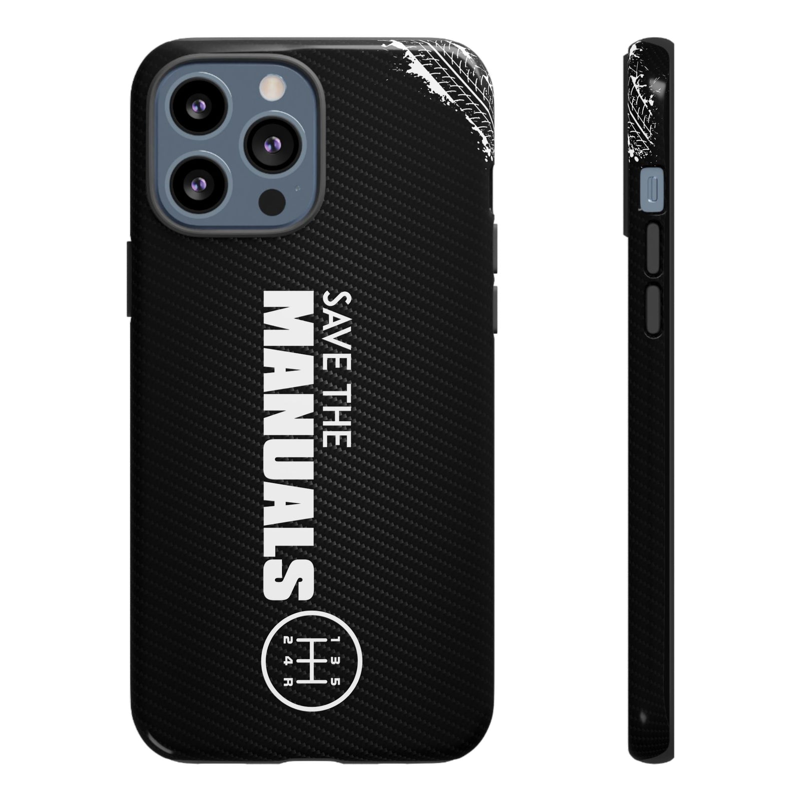 Save The Manuals Tough Phone Case | Manual Transmission Car Guy Gift