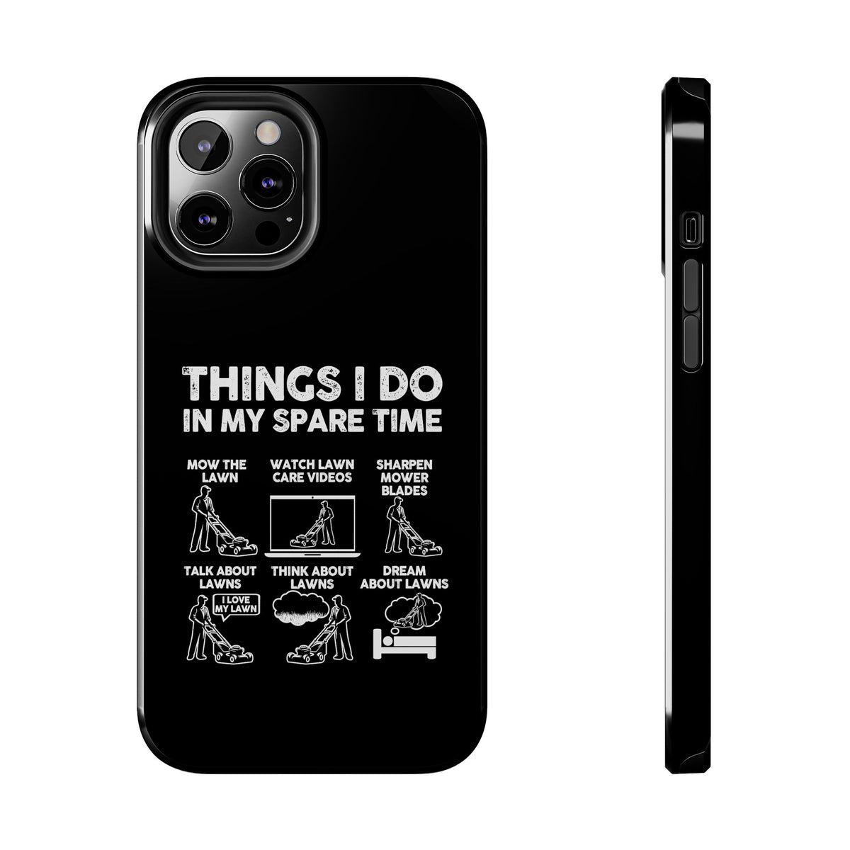 Funny Lawn Care Phone Case t-shirt flat lay - automotive gift