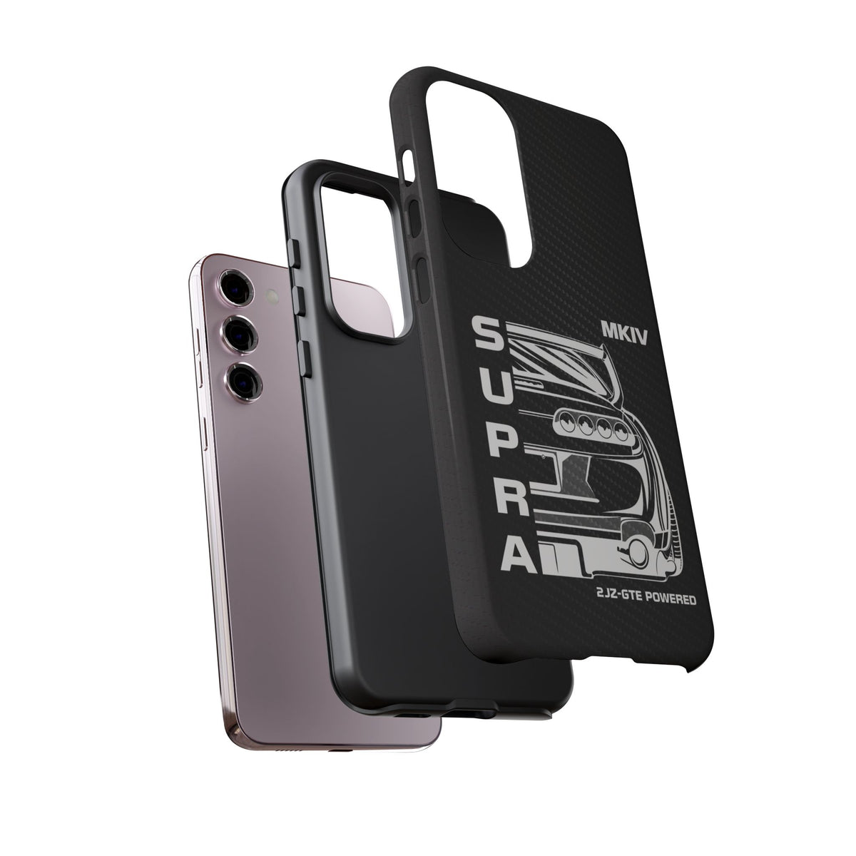 JDM Back View Tough Phone Case - Samsung Galaxy S23 Plus, glossy, dual-layer protection