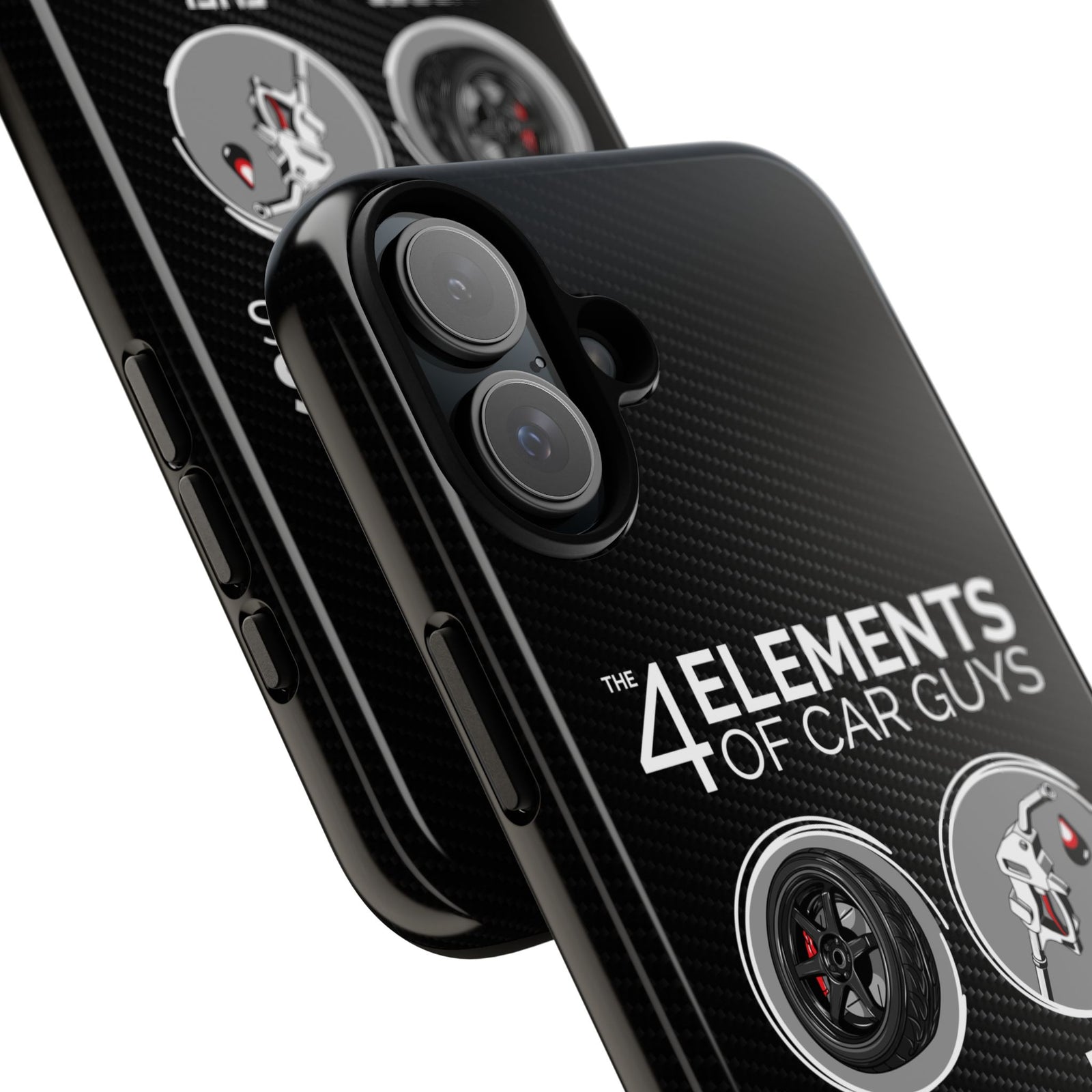 The 4 Elements of Car Guys Tough Phone Case | Funny Car Lover Gift
