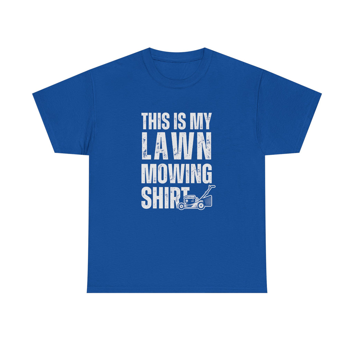 This Is My Lawn Mowing Shirt - Grey