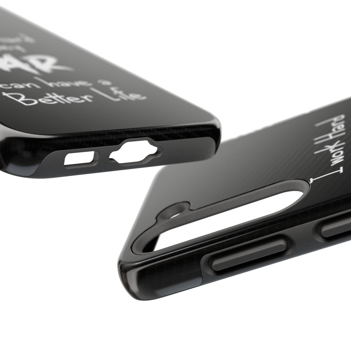 Working Hard For My Car Tough Phone Case - Samsung Galaxy S23, edge and port close-up