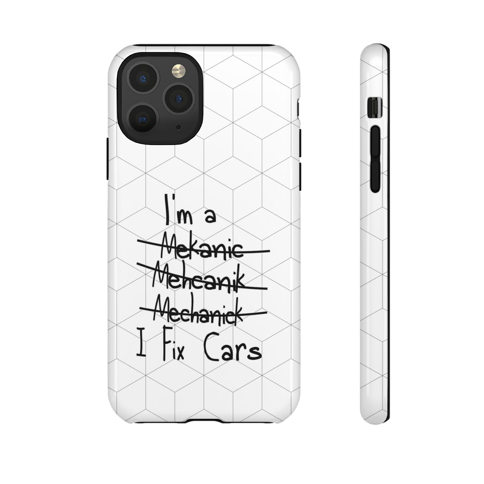 Mechanic I Fix Cars Funny Tough Phone Case | Car Guy Gift