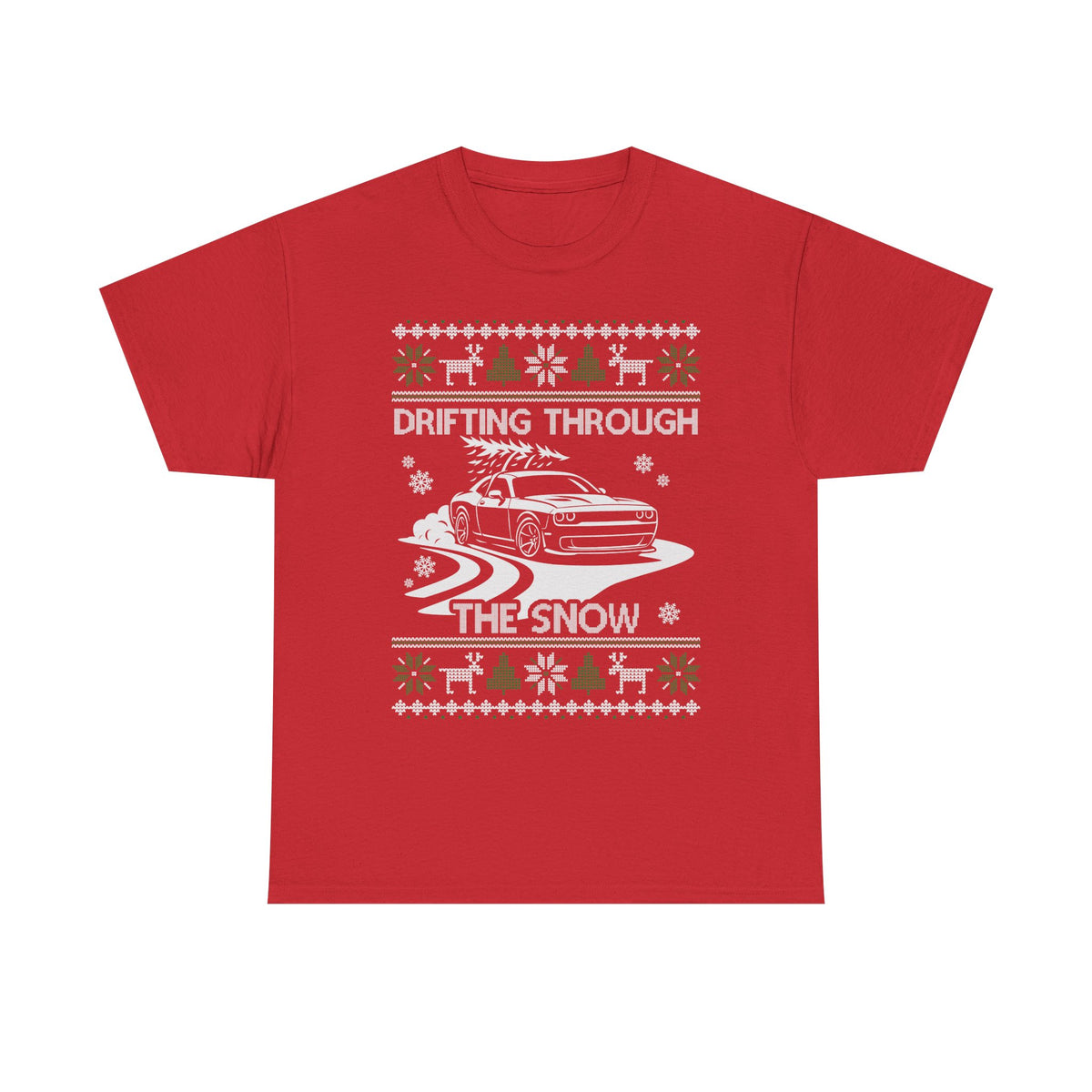 Custom Drift Car Christmas T-Shirt