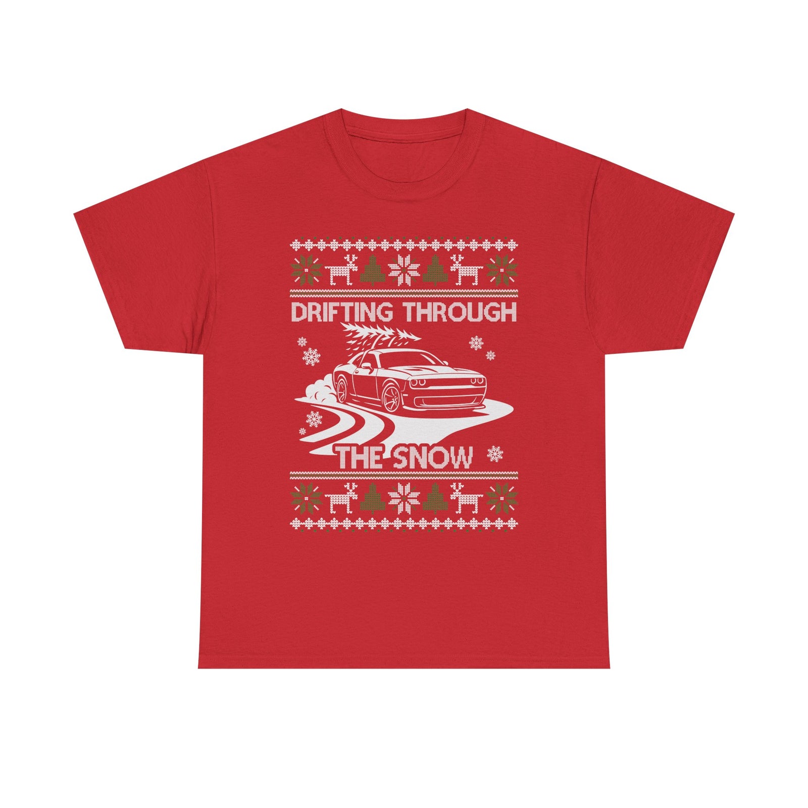 Custom Drift Car Christmas T-Shirt
