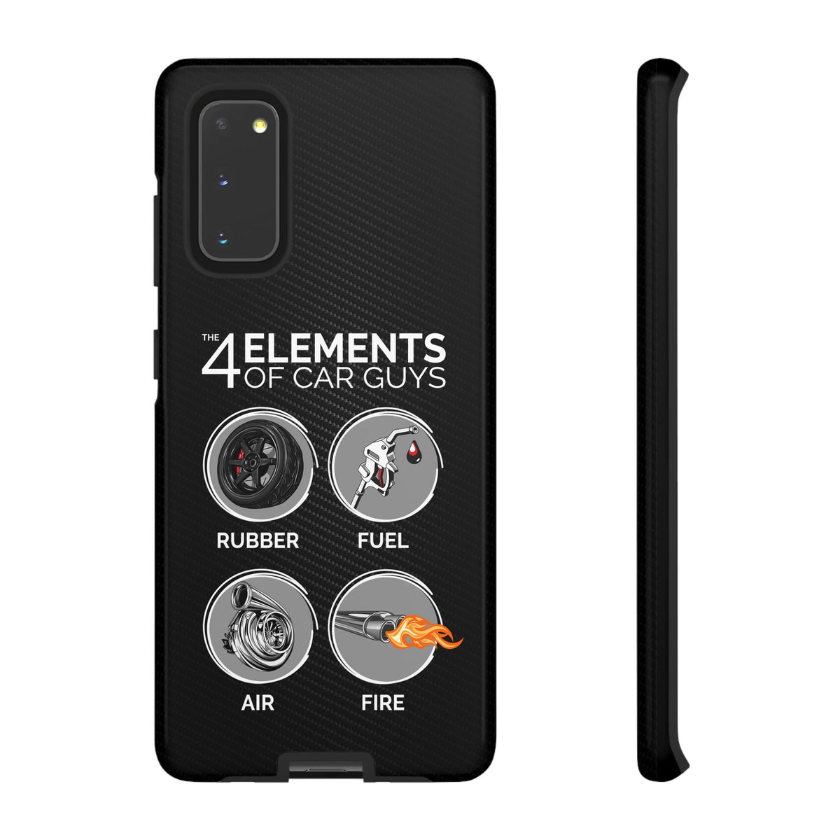 The 4 Elements of Car Guys Tough Phone Case | Funny Car Lover Gift