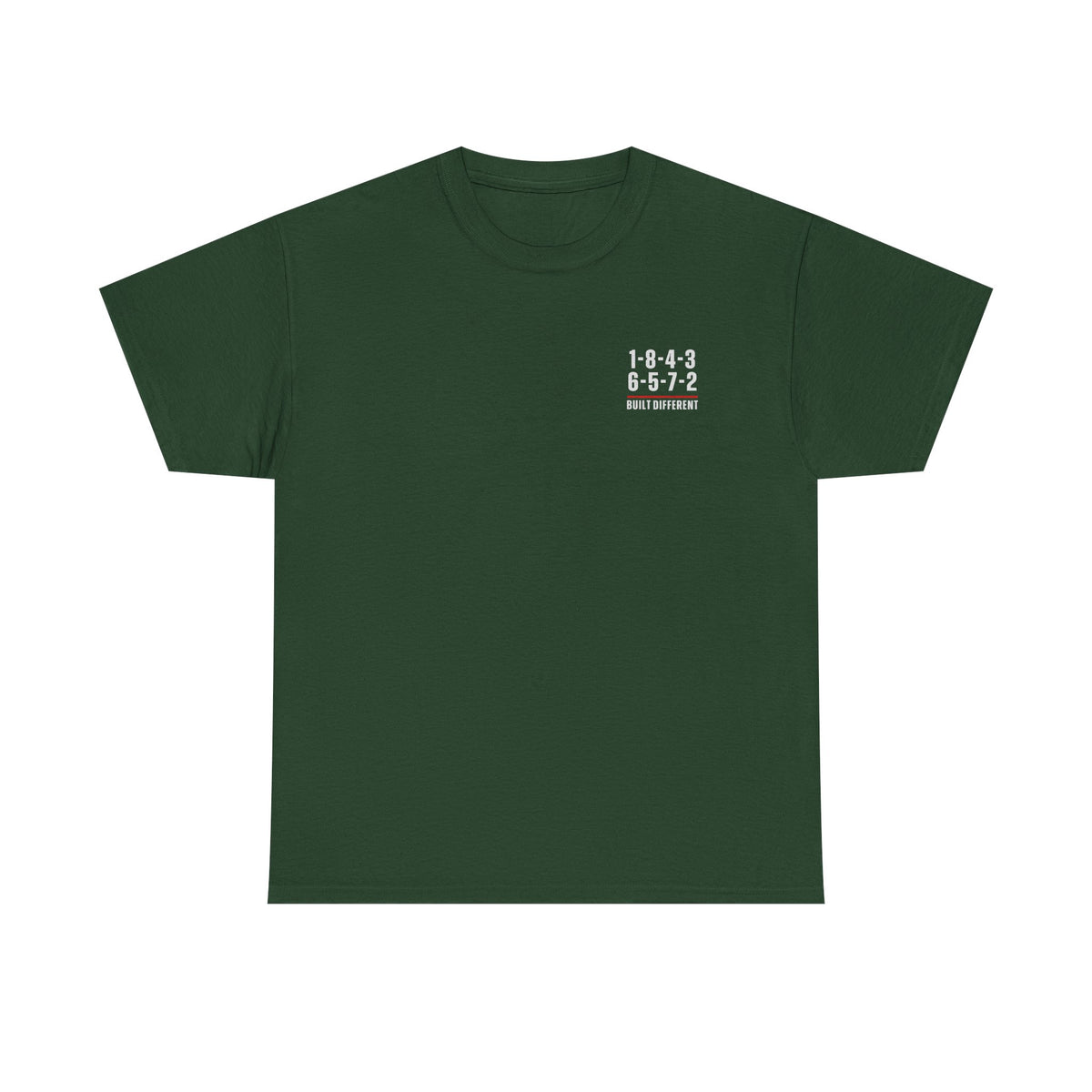 Built Different V8 Firing Order T-Shirt - White
