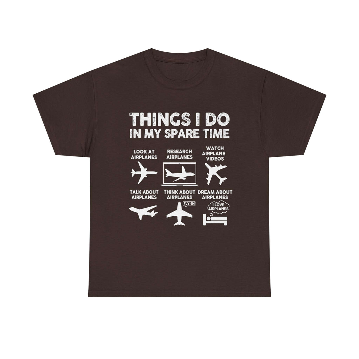 Things I Do in My Spare Time Aviation t-shirt - funny pilot gift