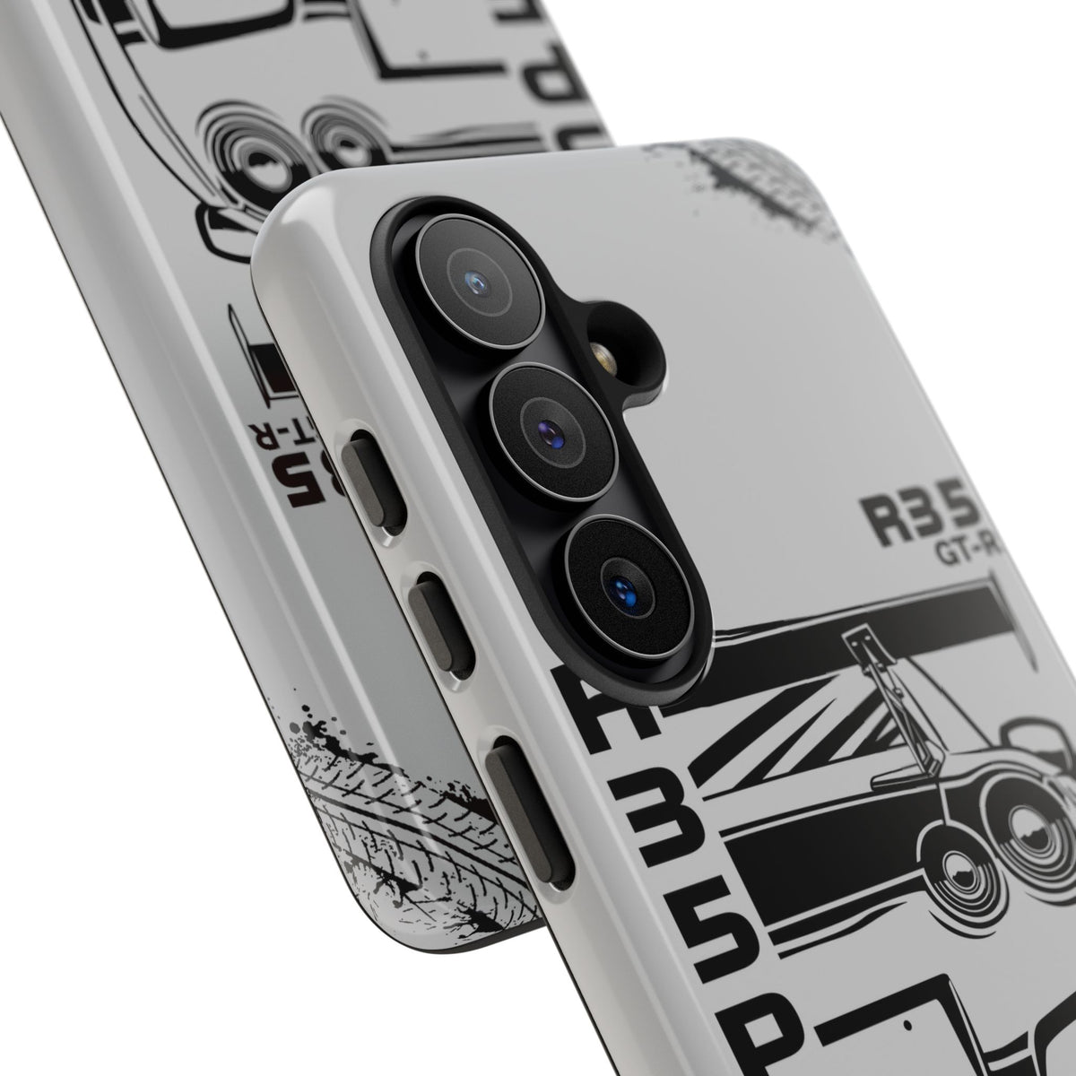 JDM Front View Tough Phone Case - Google Pixel 9, glossy, camera cutout close-up