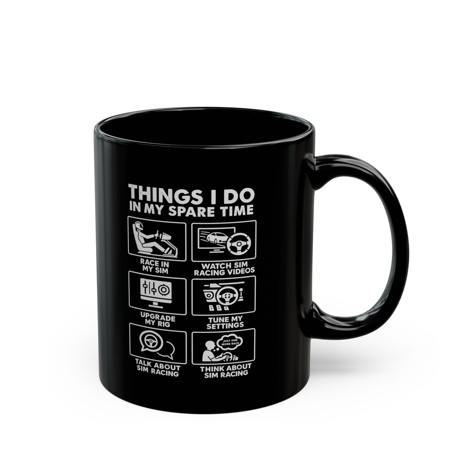 Sim Racing Things I Do In My Spare Time Mug ceramic coffee mug - gift for car fans
