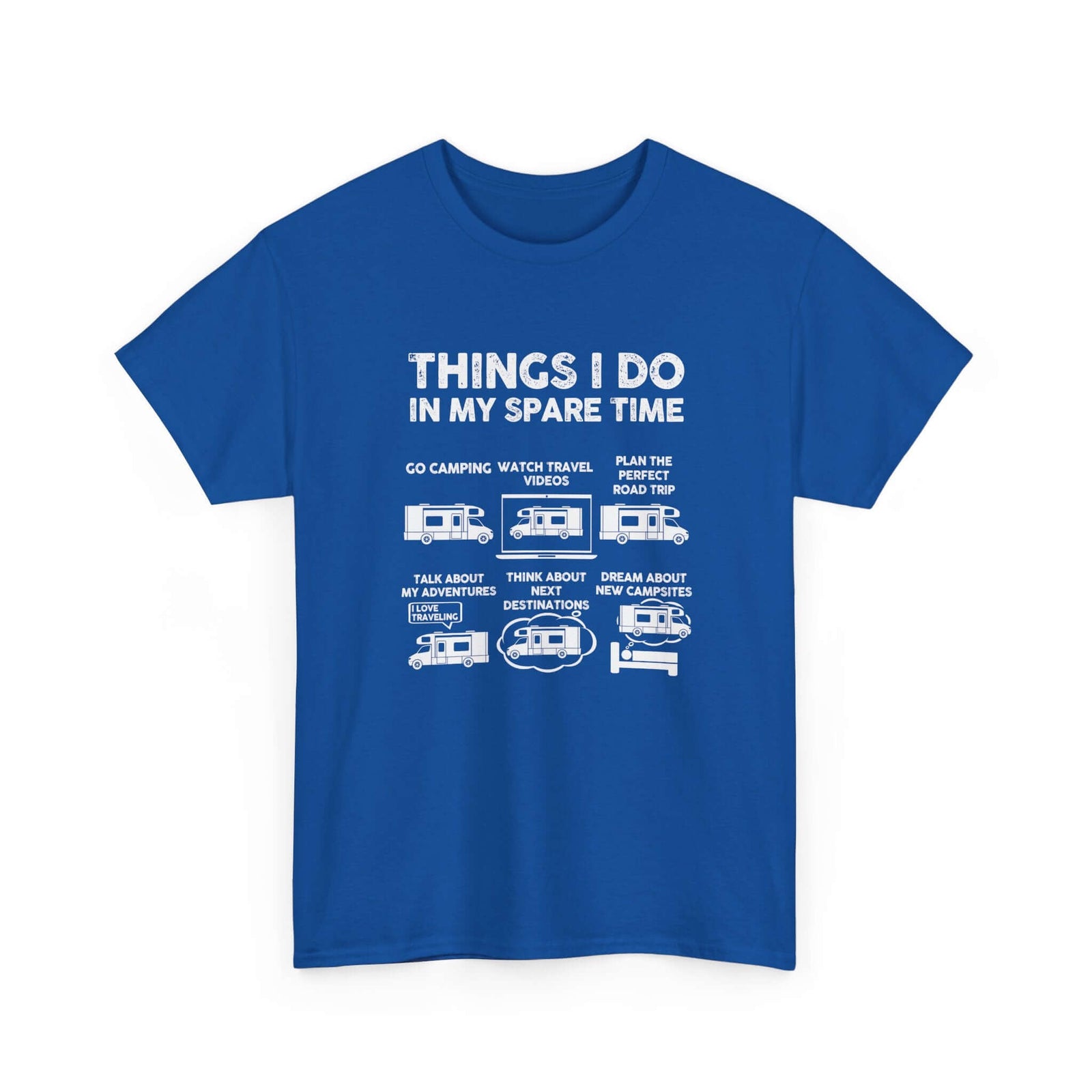 RV enthusiast things I do in my spare time t-shirt - funny camping tee