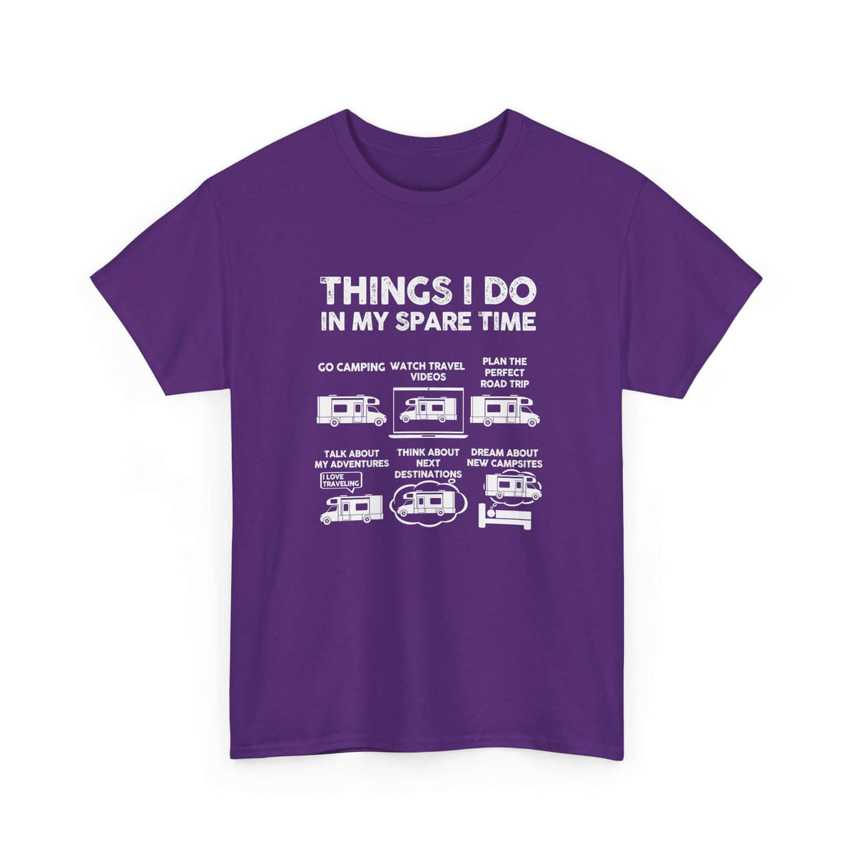 RV life shirt - things I do in spare time - camper gift tee