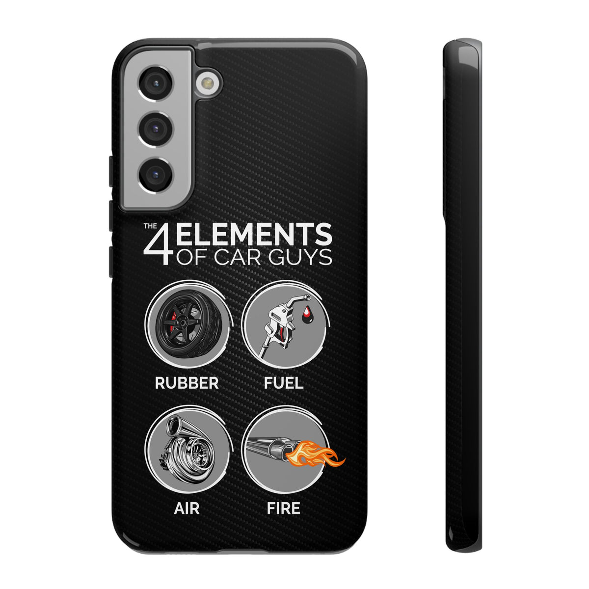 The 4 Elements of Car Guys Tough Phone Case | Funny Car Lover Gift