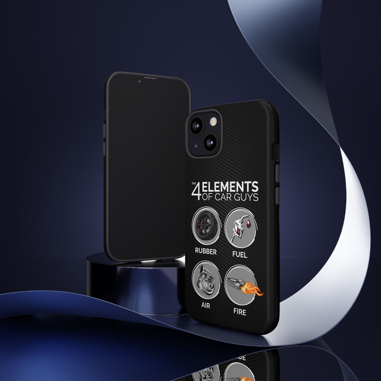 The 4 Elements of Car Guys Tough Phone Case | Funny Car Lover Gift