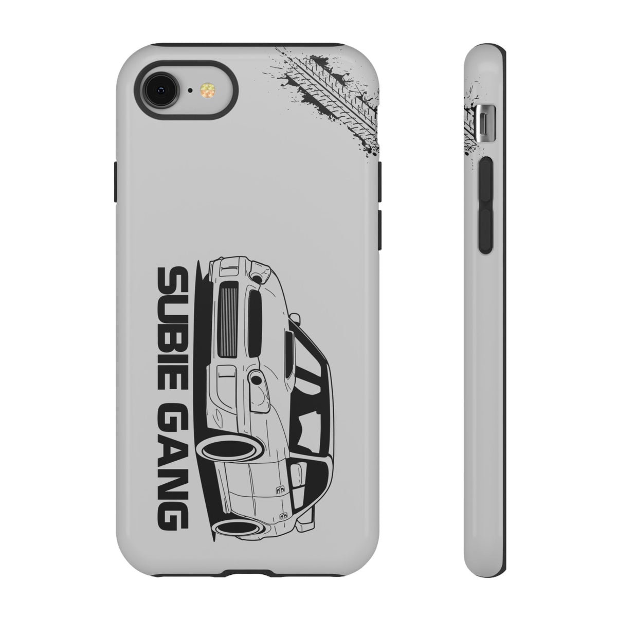 JDM Gang Tough Phone Case - iPhone 8, glossy, front and side view