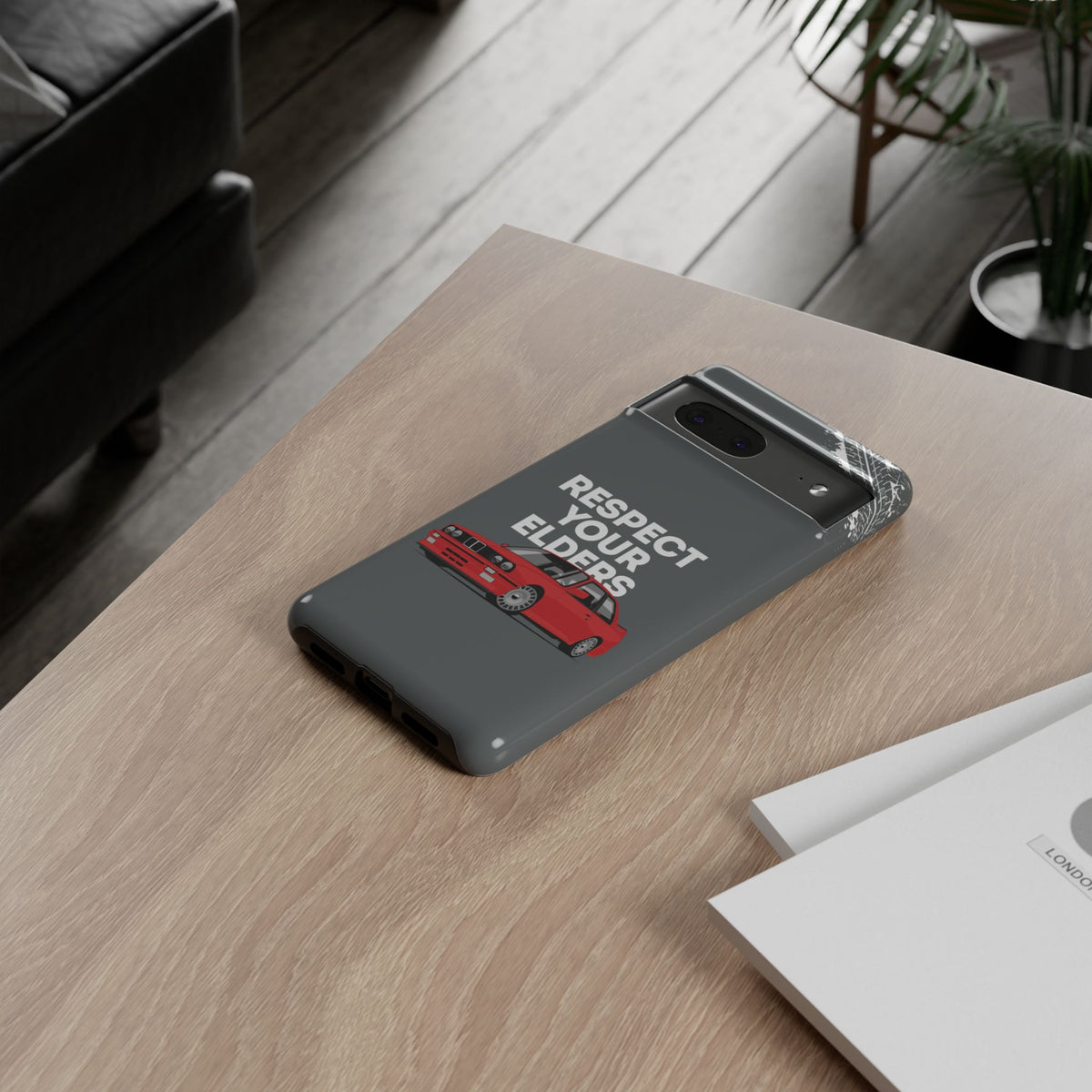 E30 M3 Respect Your Elders Tough Phone Case | Classic Car Guy Gift