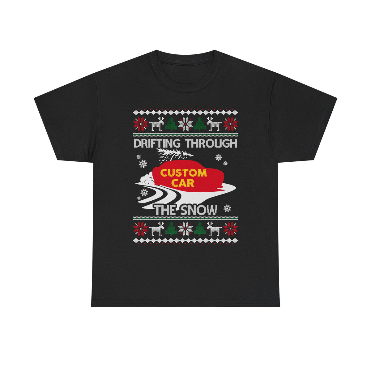 Custom Drift Car Christmas T-Shirt